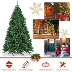 WELLFOR 7.5-ft Artificial Christmas Tree