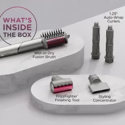 Shark - FlexFusion Air + Ceramic Styling & Drying System with Scalp Shield Mode - Metallic Mist
