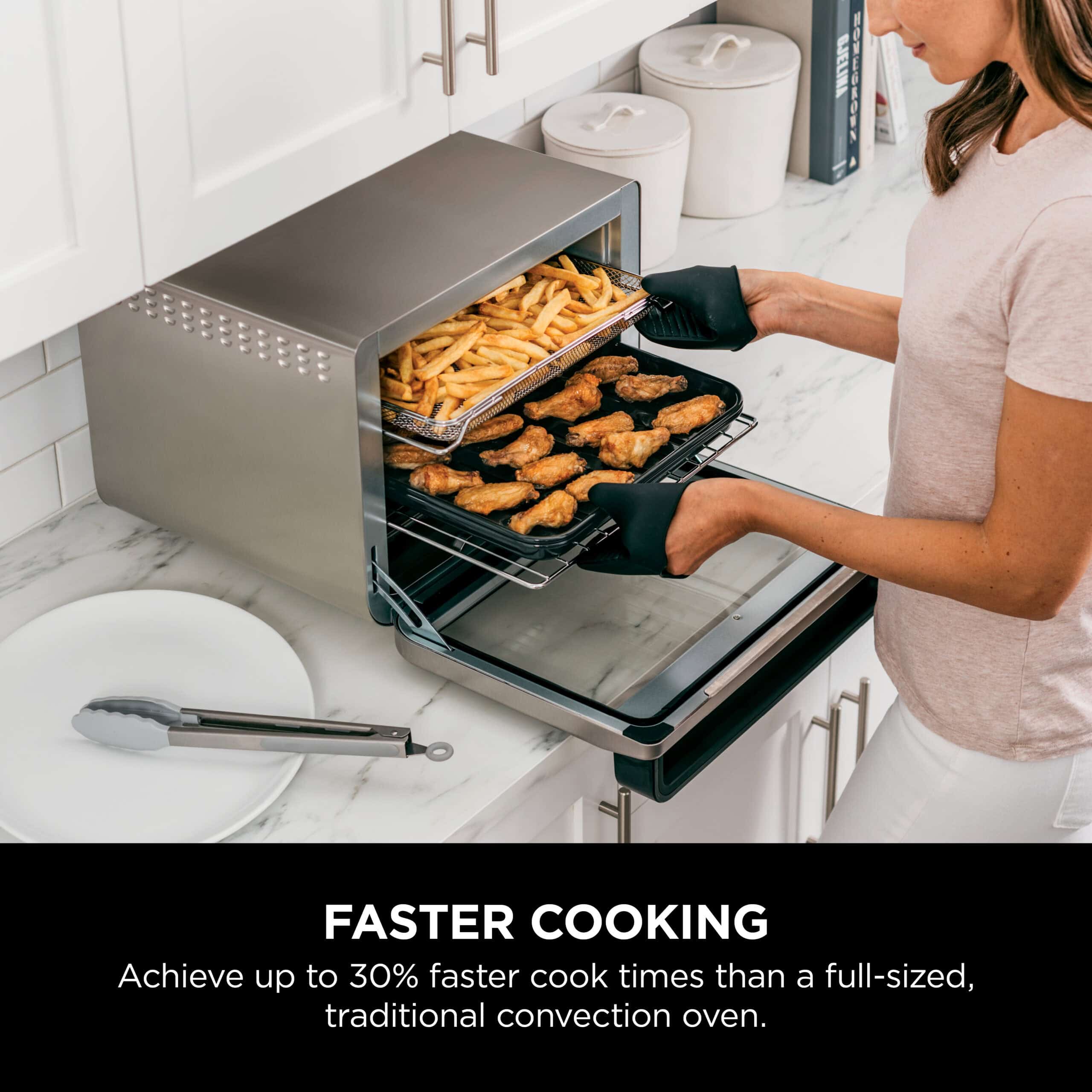 Ninja Foodi 8-in-1 XL Pro Air Fry Oven, Large Countertop Convection Oven, DT200