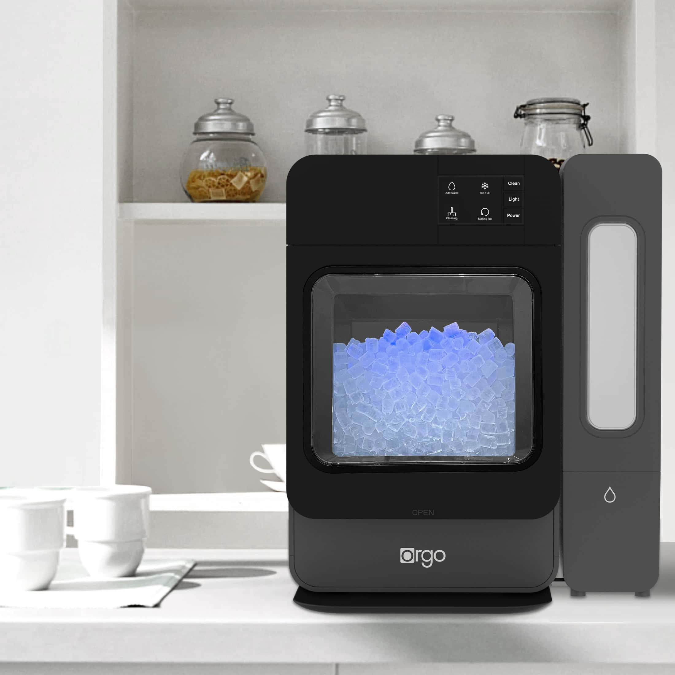 Orgo 33 lbs Capacity Sonic Countertop Ice Maker, Black