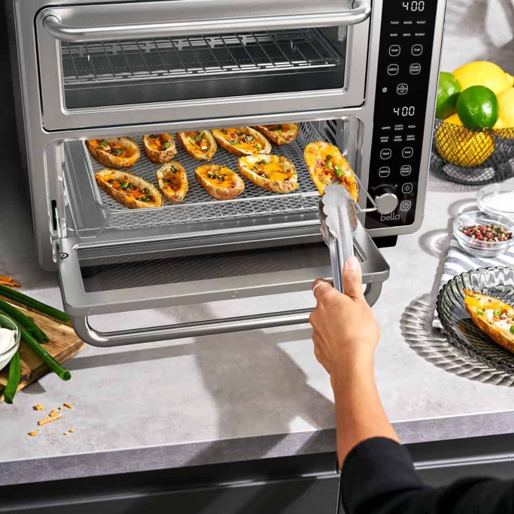 bella PRO - DoubleUp Oven with Probe Thermometer - Stainless Steel