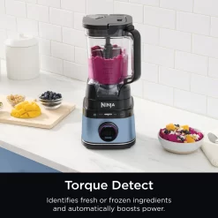 Ninja Detect Power Blender with BlendSense Technology, 72 oz. Pitcher, 1700 Watts, Blue Macaron