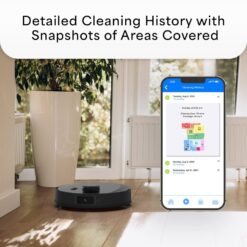bObsweep UltraVision Self-Empty Robot Vacuum & Mop, 180-Day Capacity, Ferocious 8000 Pa Suction, Object-aware Tech, Carbon Steel