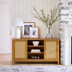 Better Homes & Gardens Springwood Cane TV Stand for TV's up to 65