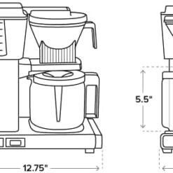 Technivorm Moccamaster 53923 KBGV Select 10-Cup Coffee Maker, Juniper, 40 ounce, 10-Cup, 1.25L
