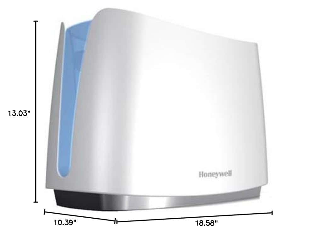 Honeywell Cool Moisture Humidifier, Medium Room, 1 Gallon Tank, White – Invisible Moisture Humidifier for Baby, Kids, Adult Bedrooms