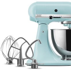 KitchenAid Deluxe 4.5 Quart Tilt-Head Stand Mixer, Mineral Water Blue, KSM97MI