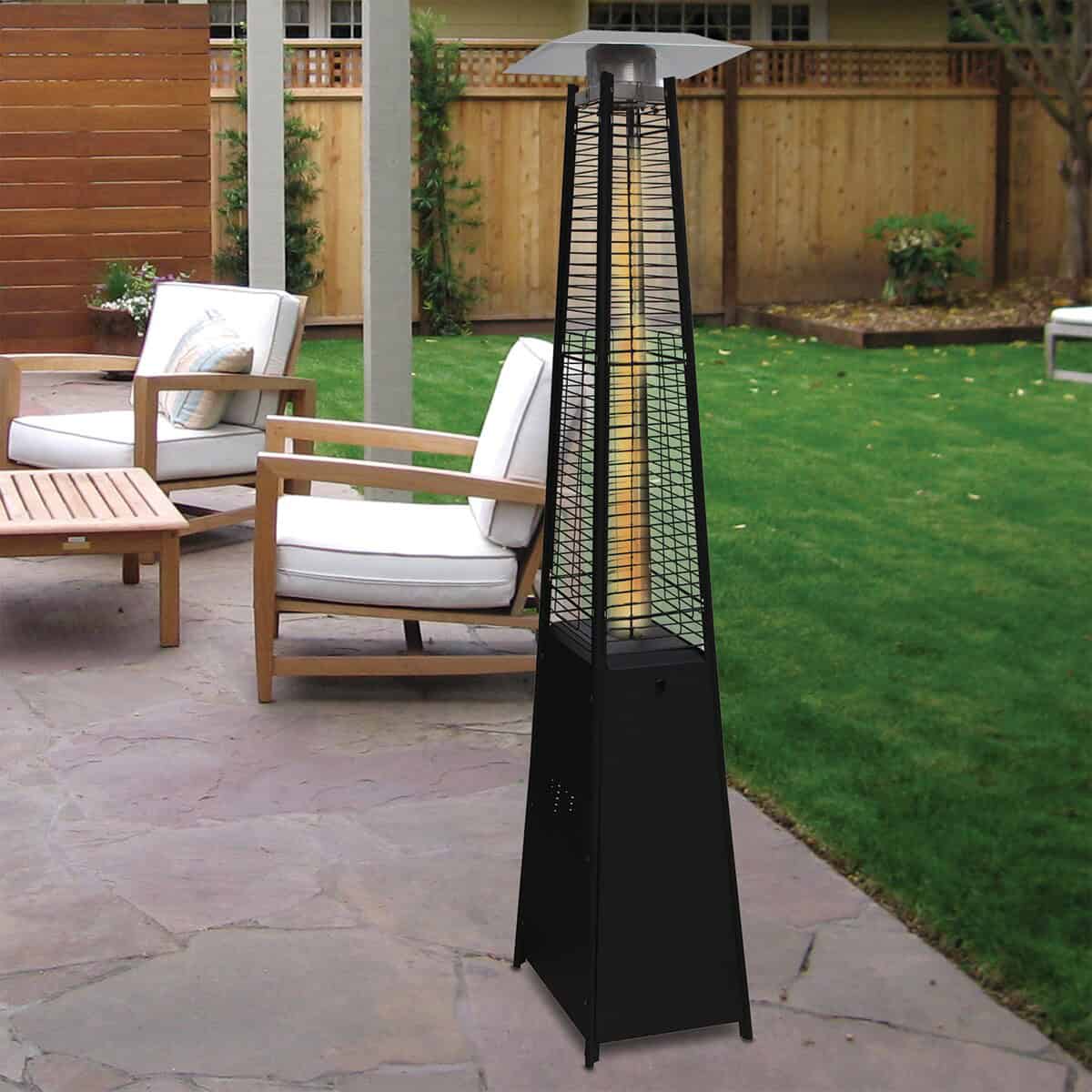 Blue Sky Outdoor Living 42000-BTU Black Steel Floorstanding Liquid Propane Patio Heater