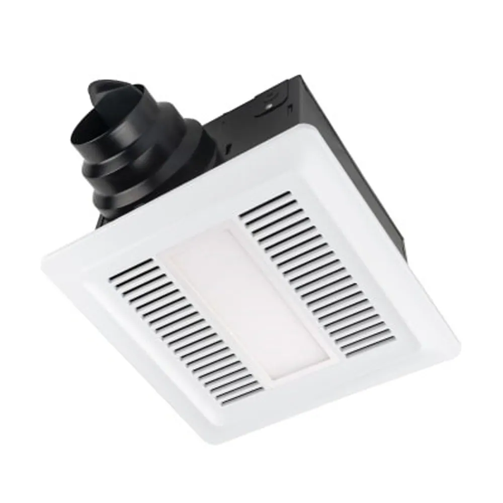 Miseno 0.3-Sone 80-CFM White Lighted Bathroom Fan, ENERGY STAR