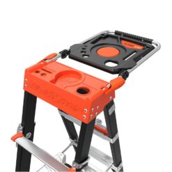 Little Giant Ladders Select Step M6 10-ft Fiberglass Type 1aa- 375-lb Load Capacity Telescoping Step Ladder