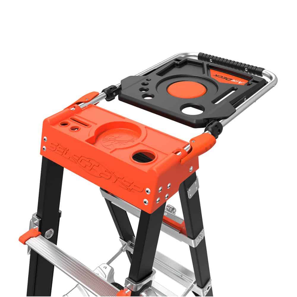 Little Giant Ladders Select Step M6 10-ft Fiberglass Type 1aa- 375-lb Load Capacity Telescoping Step Ladder