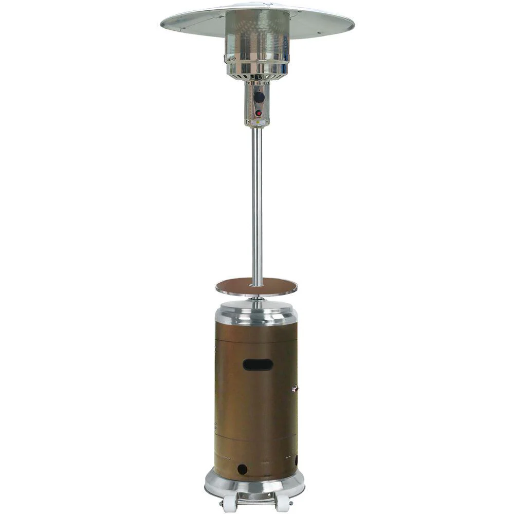 Hanover 48000-BTU Bronze Steel Floorstanding Liquid Propane Patio Heater