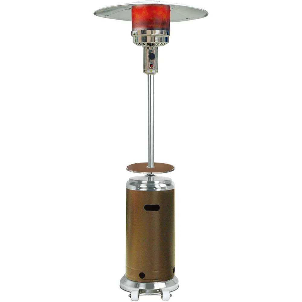 Hanover 48000-BTU Bronze Steel Floorstanding Liquid Propane Patio Heater