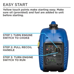 Westinghouse iGen2800c Recoil Start 2800-Watt Single Fuel (Gasoline) Inverter Generator