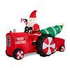 Glitzhome 6.23-ft Lighted Santa Christmas Inflatable