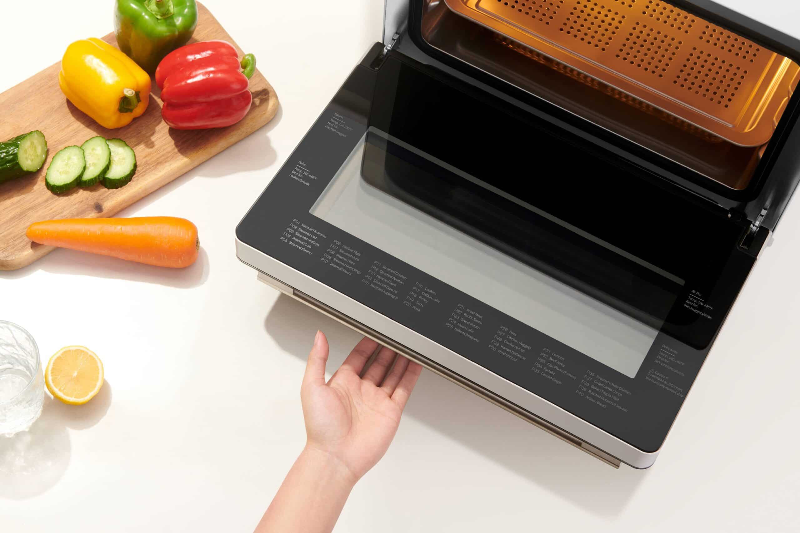 FOTILE ChefCubii 4-In-1 Steam Air Fryer Food Dehydrator 6-Slice White Convection Toaster Oven Automatic Shut-off
