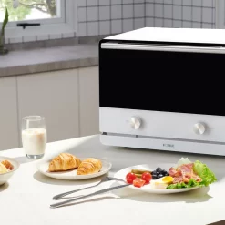 FOTILE ChefCubii 4-In-1 Steam Air Fryer Food Dehydrator 6-Slice White Convection Toaster Oven Automatic Shut-off