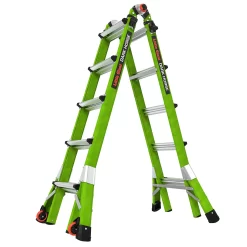 Little Giant Ladders Dark Horse 2 M22 22-ft Reach Type 1a- 300-lb Load Capacity Telescoping Multi-Position Ladder