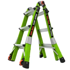 Little Giant Ladders Dark Horse 2 M13 13-ft Reach Type 1a- 300-lb Load Capacity Telescoping Multi-Position Ladder