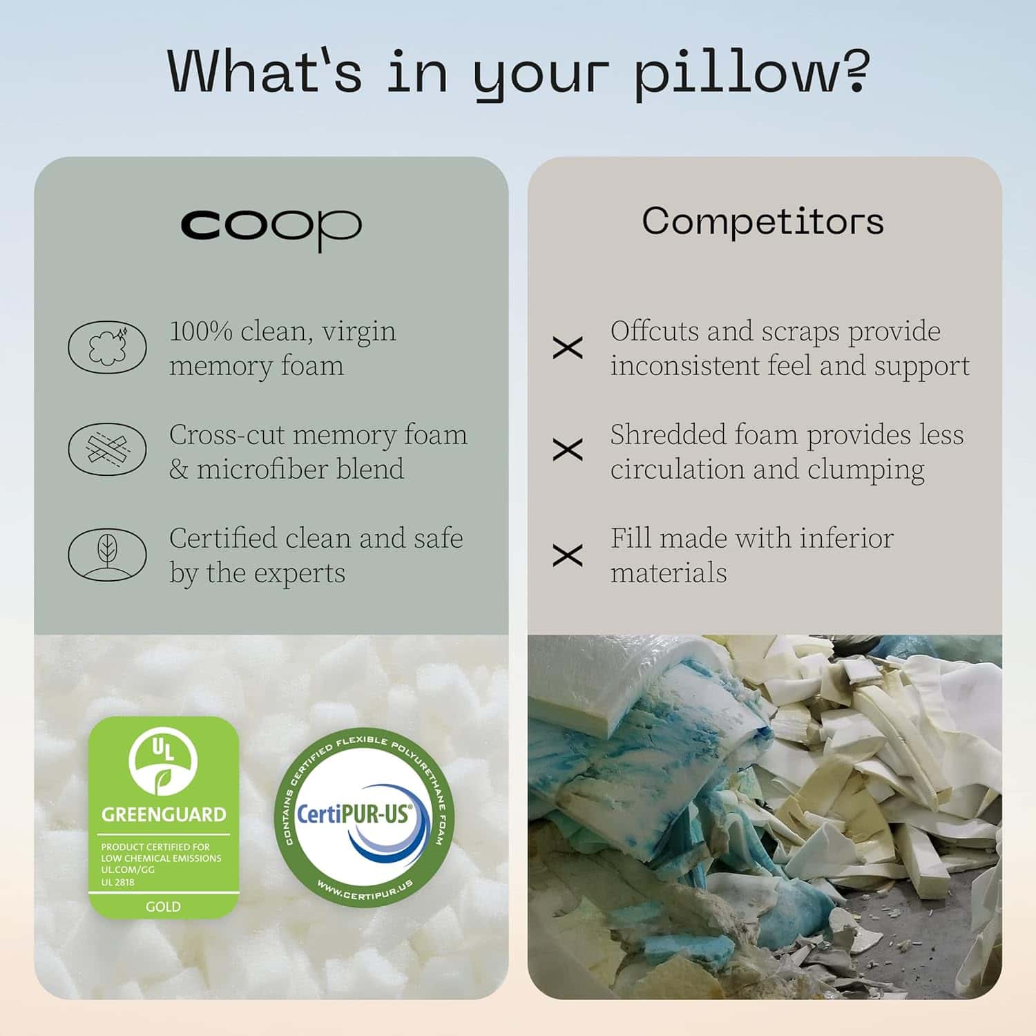 Coop Home Goods Original Loft Pillow Queen Size