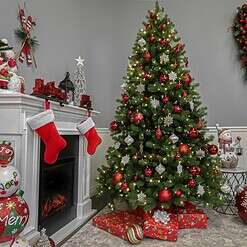 National Tree Company 6.5-ft Douglas Fir Pre-lit Artificial Christmas Tree with Multicolor LED Lights