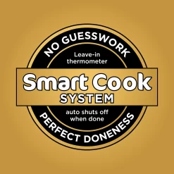 Ninja - Smart DoubleStack XL 2-Basket Air Fryer with Leave-in Thermometer, 10 QT, 6-in-1 Smart Cook System, Space Saving Design - Deep Gray