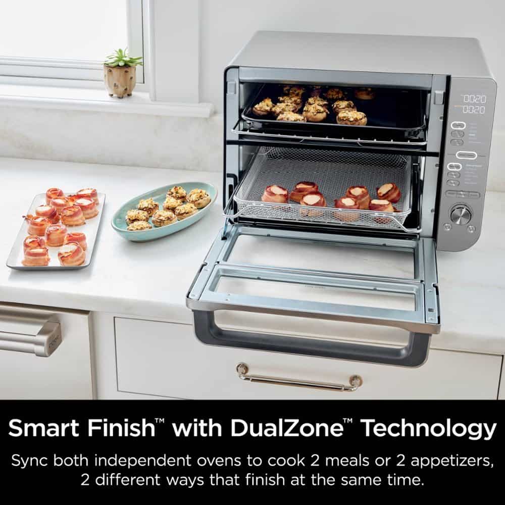 Ninja - Double Stack XL Countertop Oven & Air Fryer with Pro Cook System - Stainless Steel