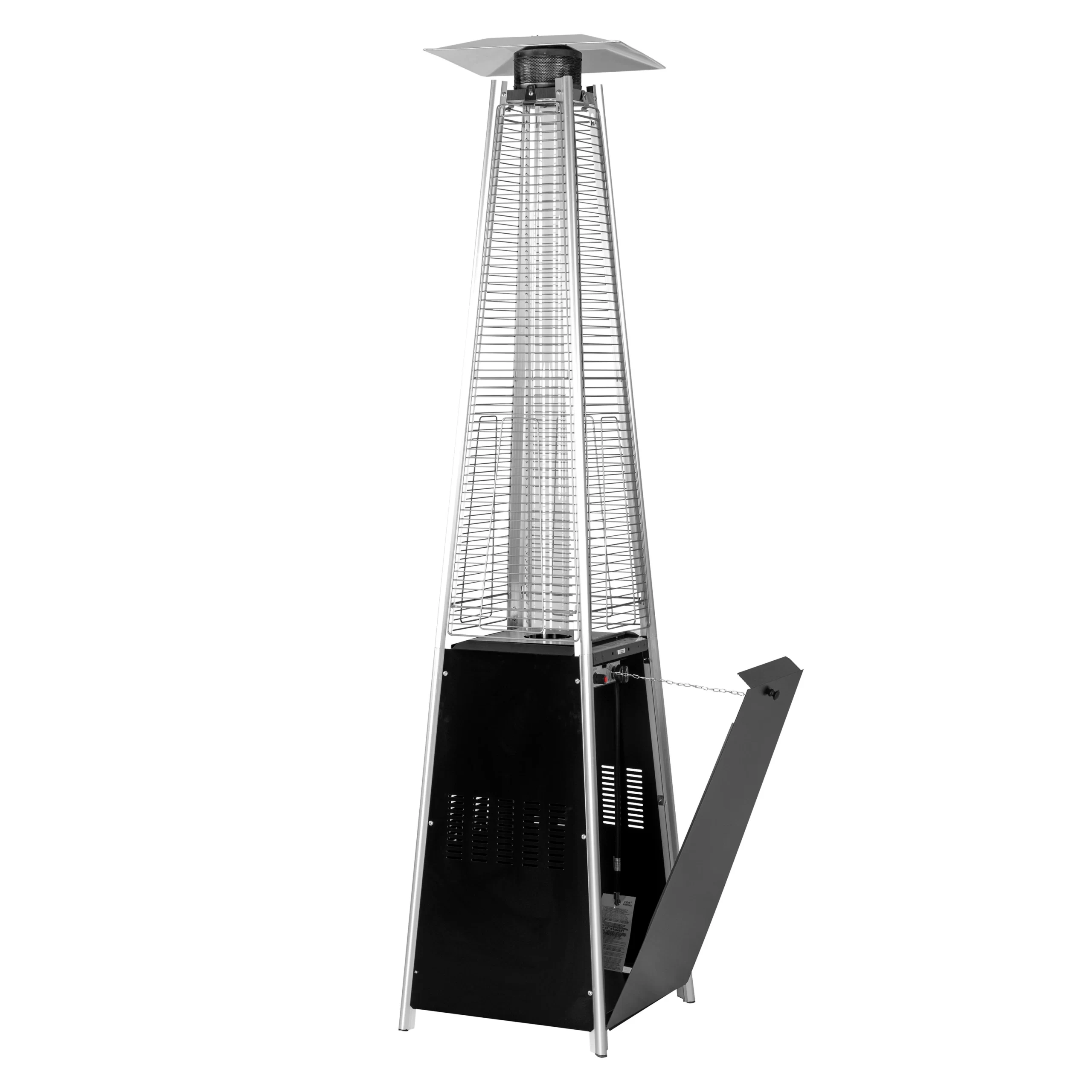 Nuu Garden 48000-BTU Black Steel Floorstanding Liquid Propane Patio Heater