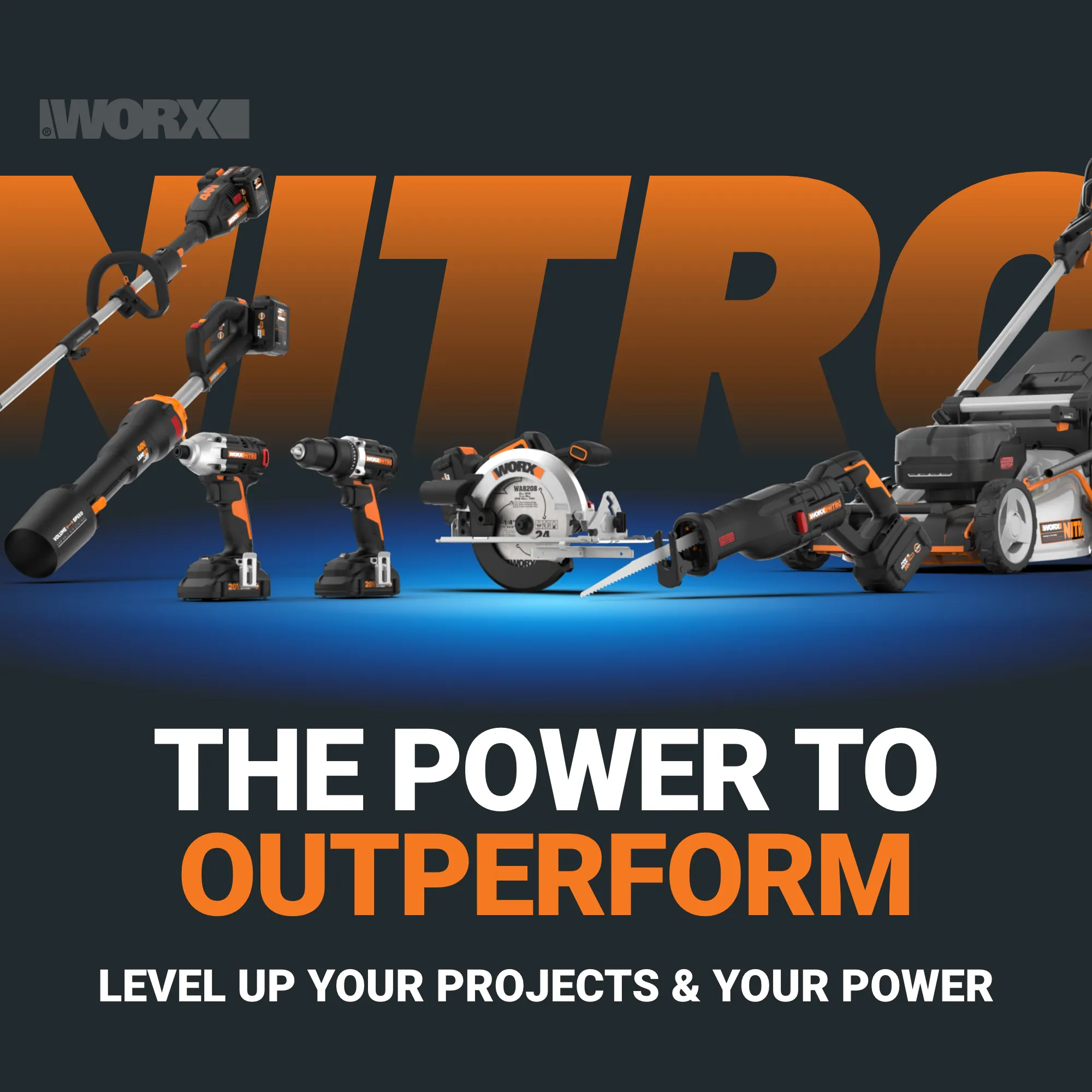 WORX Nitro Power Share 40-volt Max 20-in Single-stage Push Battery Snow Blower 4 Ah (Battery and Charger Included)