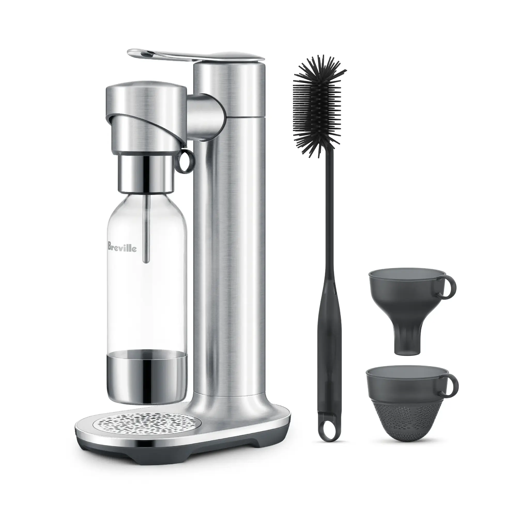 Breville - the InFizz Fusion Bundle w/CO2 - Brushed Stainless Steel