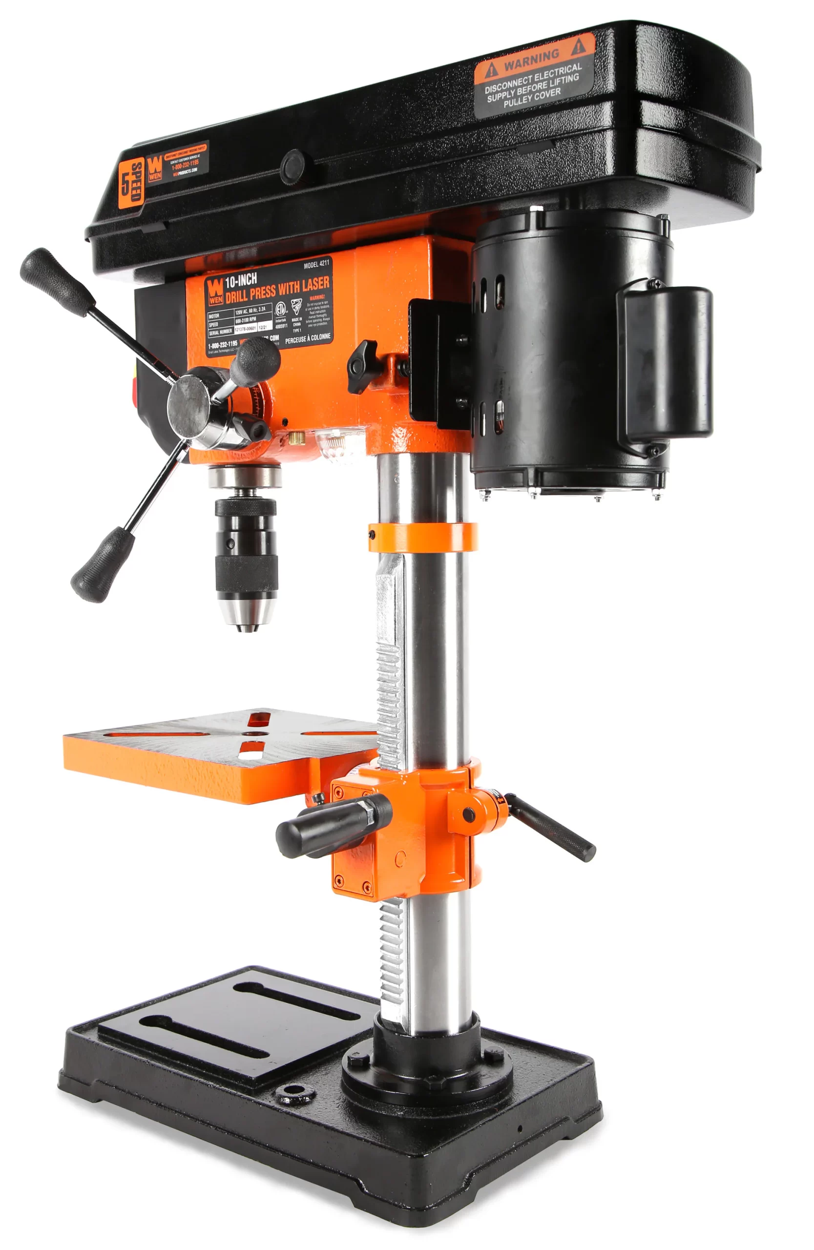 WEN 3.2-Amp 5-Speed Bench Drill Press
