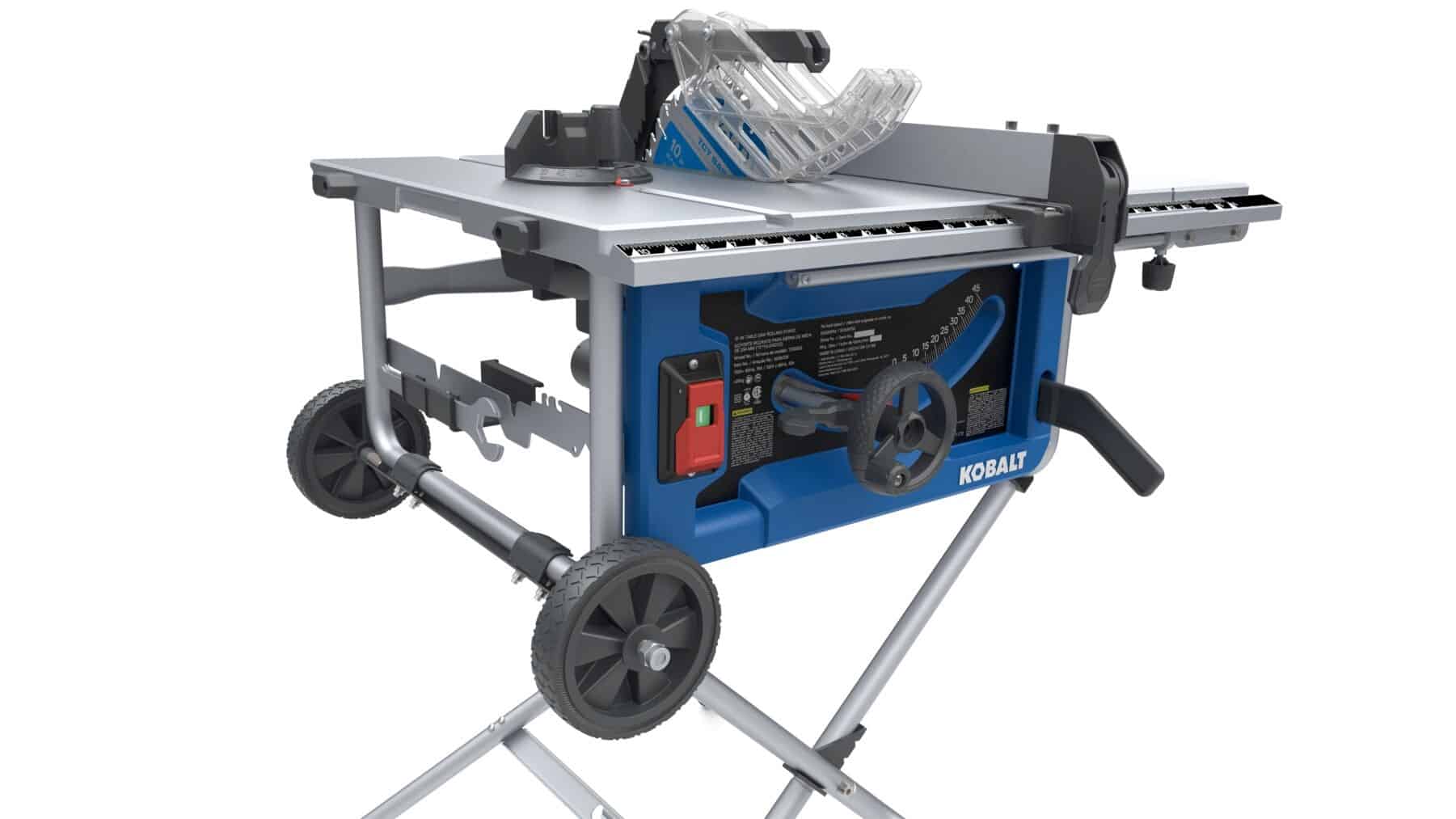 Kobalt 10-in 15-Amp 120-Volt Corded Portable Jobsite Table Saw with Folding Stand - Image 2