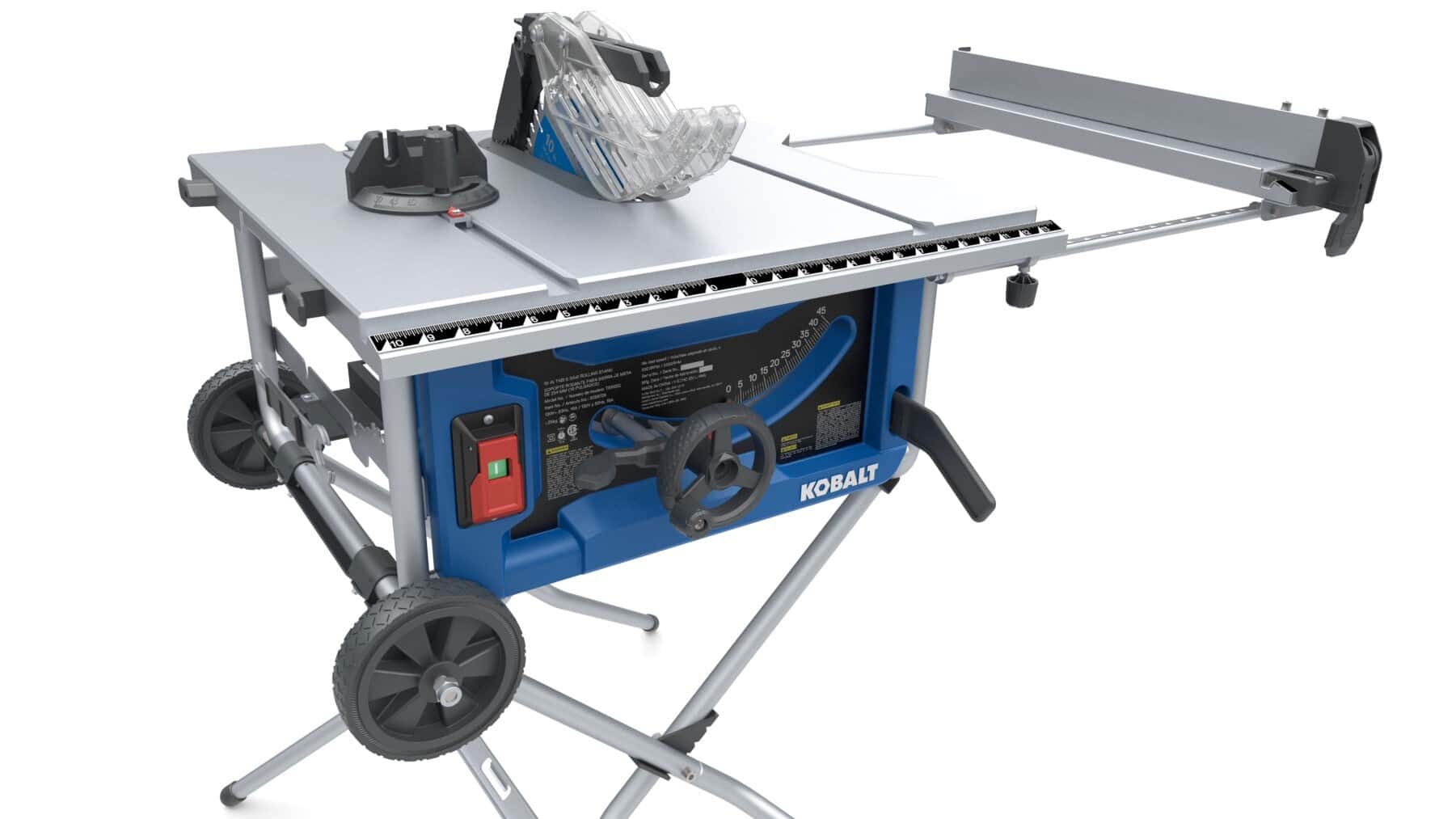 Kobalt 10-in 15-Amp 120-Volt Corded Portable Jobsite Table Saw with Folding Stand - Image 3