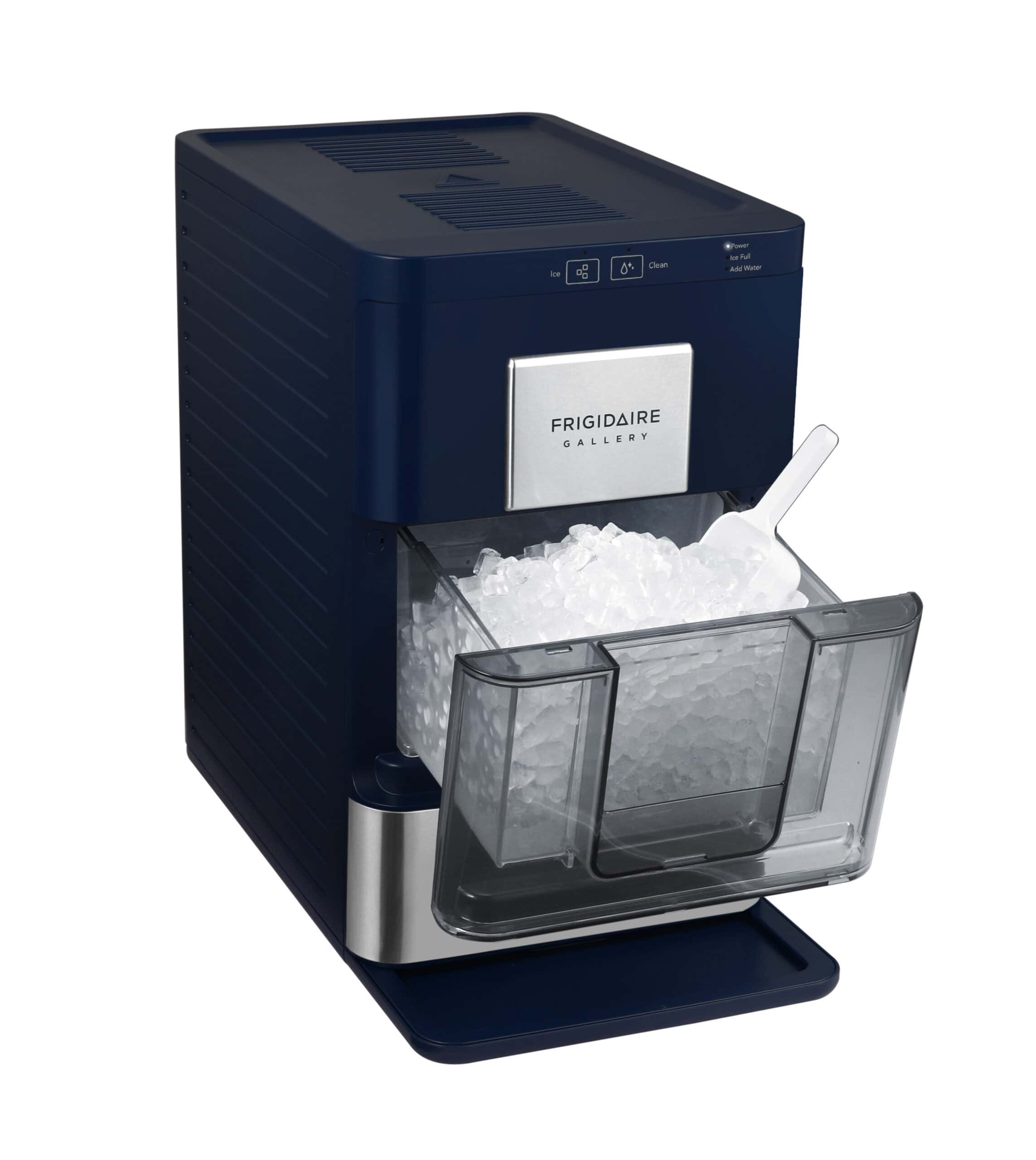 Frigidaire Gallery 44 lbsDay Capacity Ice Maker, Stainless steel accent, Navy