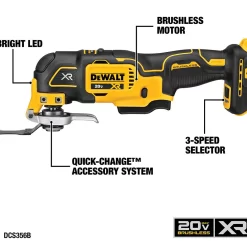 DEWALT 7-Tool 20-Volt Max Power Tool Combo Kit with Soft Case (2-Batteries and charger Included)