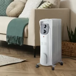 Lifesmart - 1500W Oil Filled Radiator - White