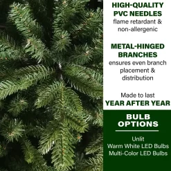 Fraser Hill Farm Unlit 9-ft Oregon Pine Artificial Christmas Tree