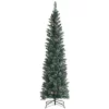WELLFOR 6-ft Pencil Flocked Artificial Christmas Tree