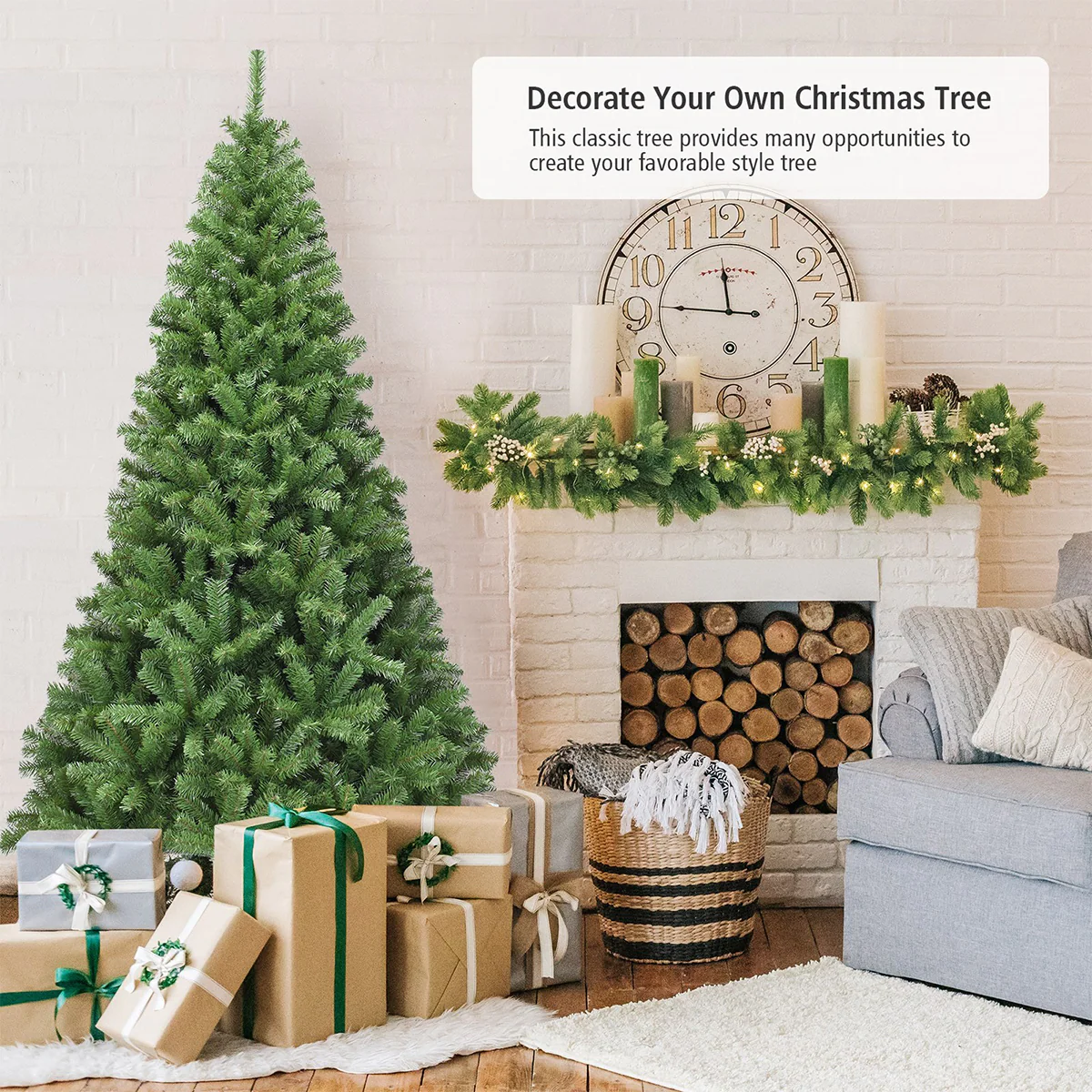 WELLFOR 6-ft Artificial Christmas Tree