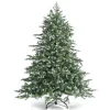 WELLFOR 6-ft Flocked Artificial Christmas Tree