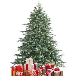 WELLFOR 6-ft Flocked Artificial Christmas Tree