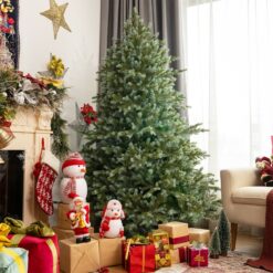 WELLFOR 6-ft Flocked Artificial Christmas Tree