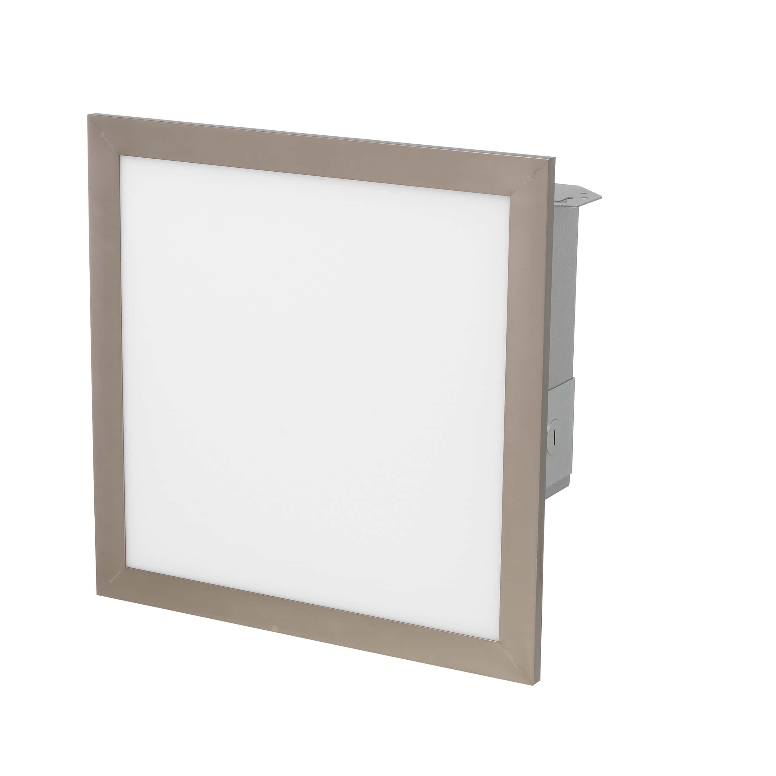 Utilitech Ventilation fan 1.5-Sone 100-CFM Brushed Nickel Decorative Lighted Bathroom Fan, ENERGY STAR