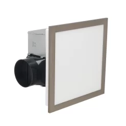 Utilitech Ventilation fan 1.5-Sone 100-CFM Brushed Nickel Decorative Lighted Bathroom Fan, ENERGY STAR