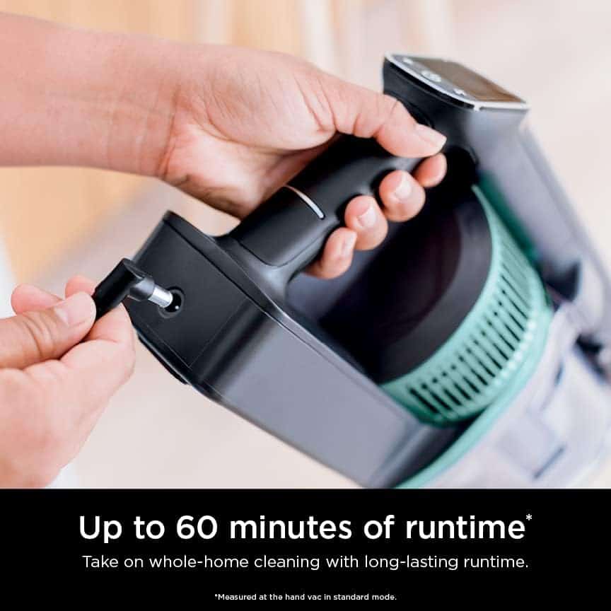 Shark IZ631H Cordless Pro Vacuum with PowerFins and Self-Cleaning Brushroll, HEPA Filtration, Cordless Vacuum, Dark Grey/Mojito