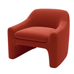 Better Homes & Gardens Emerson Curvy Accent Chair, Rustic Red Velvet