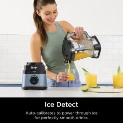 Ninja Detect Power Blender with BlendSense Technology, 72 oz. Pitcher, 1700 Watts, Blue Macaron