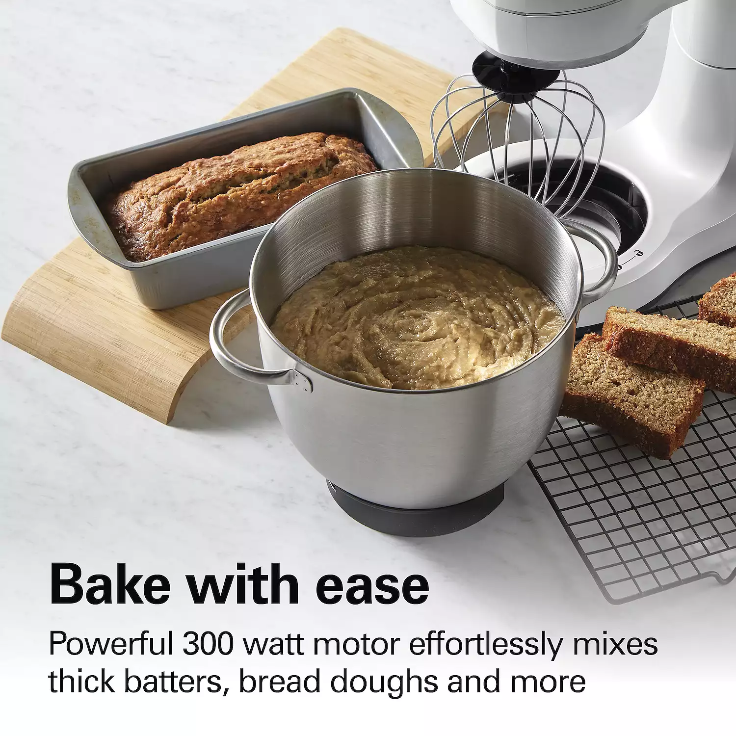 Hamilton Beach 7-Speed Stand Mixer & Attachments - White