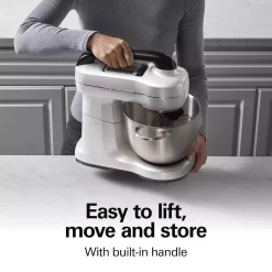 Hamilton Beach 7-Speed Stand Mixer & Attachments - White