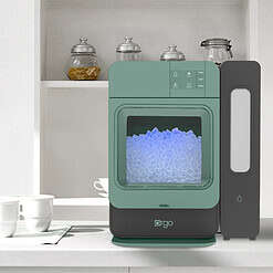 Orgo Sonic Countertop Ice Maker 33 lbs “Capacity” Nugget Ice Maker, Stainless Steel, Sage